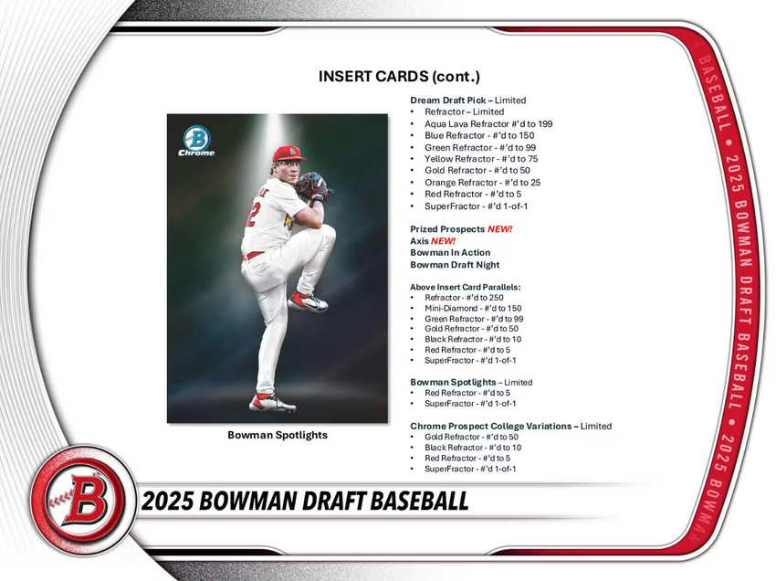 2025 Bowman Draft Baseball Super Jumbo Box
