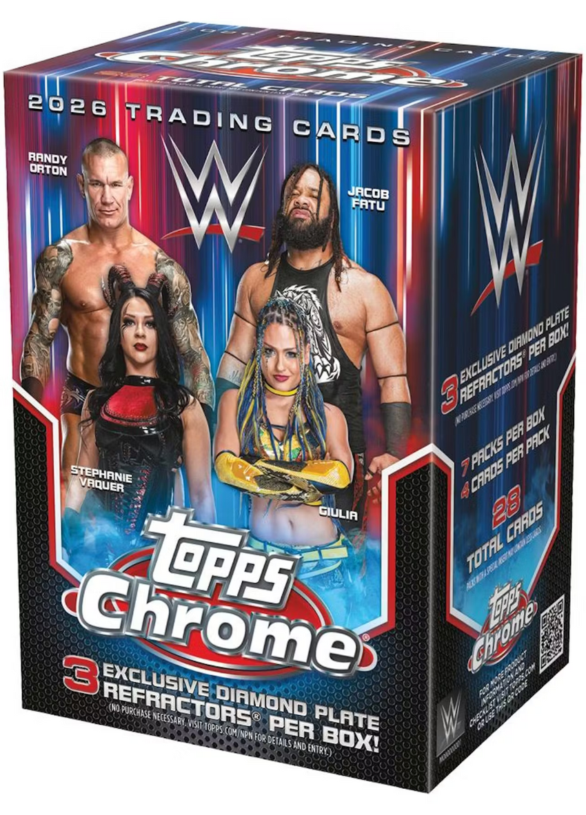 2026 Topps Chrome WWE Wrestling Blaster Box (Pre Order)