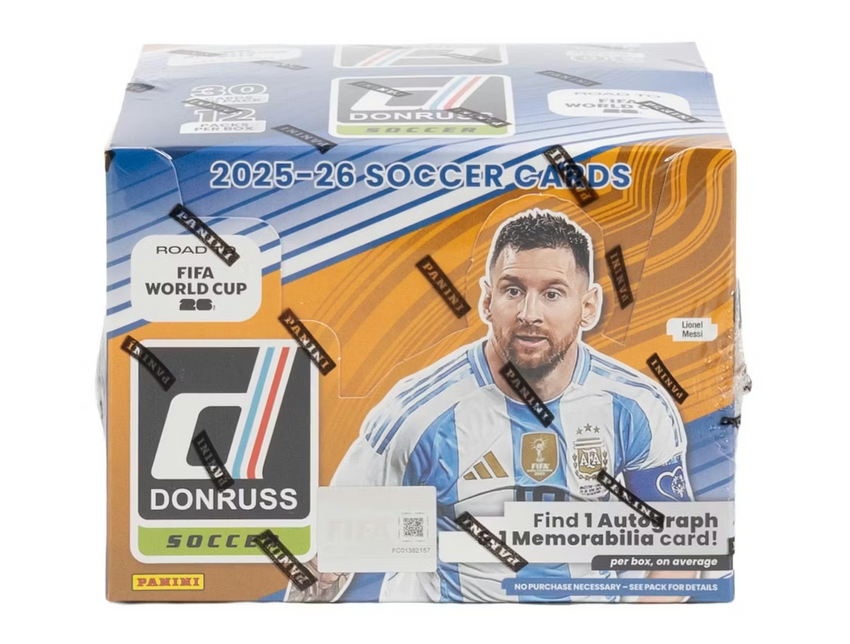 2025-26 Panini Donruss Road to World Cup Soccer Hobby Box