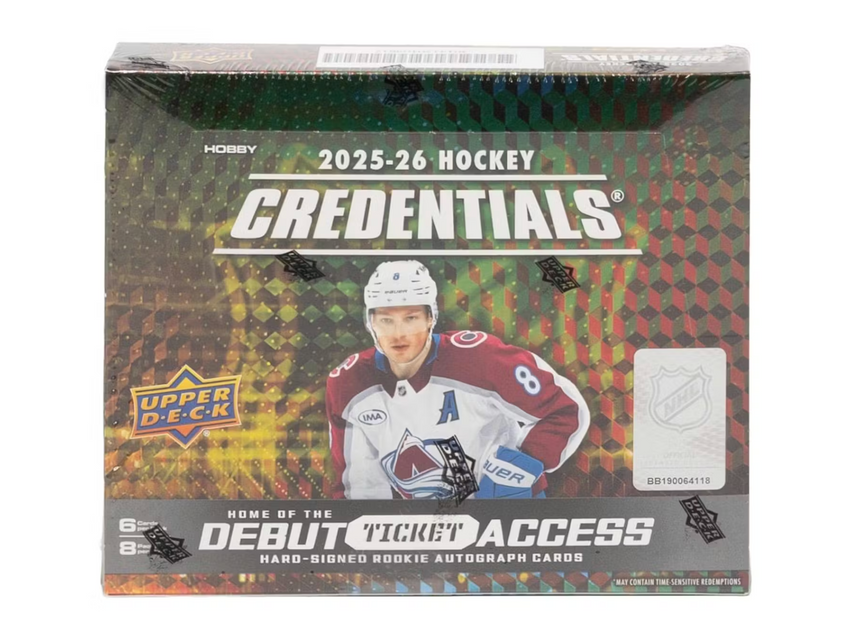 2025-26 Upper Deck Credentials Hockey Hobby Box