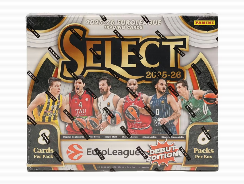 2025-26 Panini Select EuroLeague Basketball Hobby Box