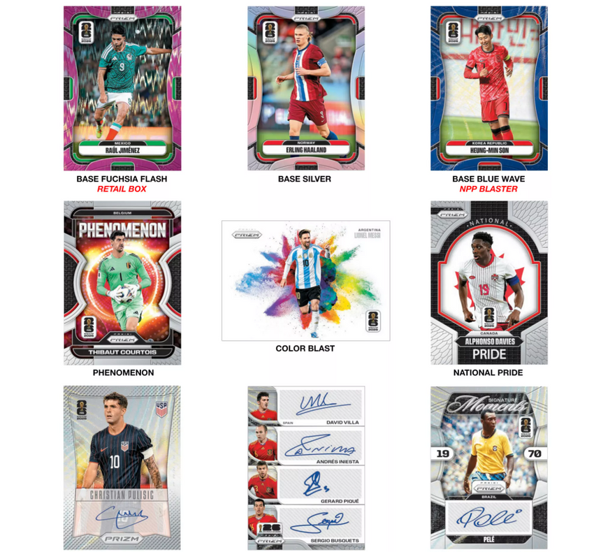 2026 Panini Prizm FIFA World Cup Soccer Retail 20-Box Case