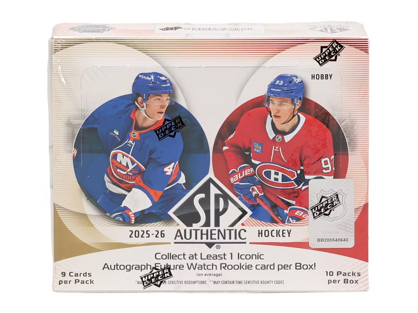 2025-26 Upper Deck SP Authentic Hockey Hobby Box