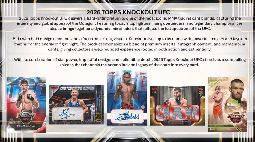 2026 Topps Knockout UFC Hobby Box