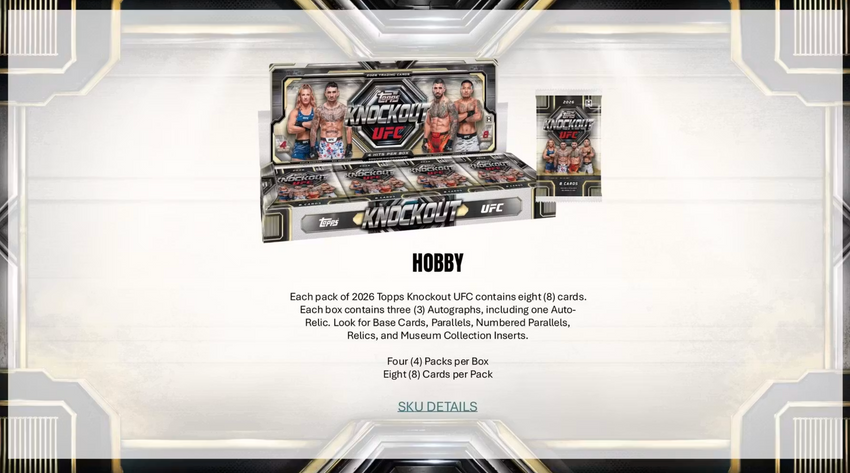 2026 Topps Knockout UFC Hobby Box