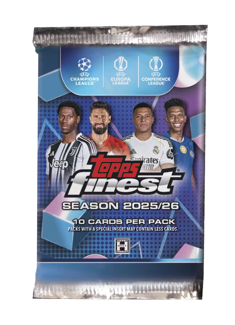 2025-26 Topps UEFA Club Competitions Finest Soccer Hobby Pack