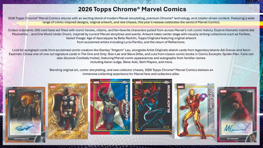 2026 Topps Marvel Comics Chrome Blaster Box