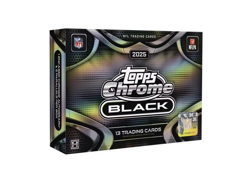 2025 Topps Chrome Black Football Hobby Box (Pre Order)