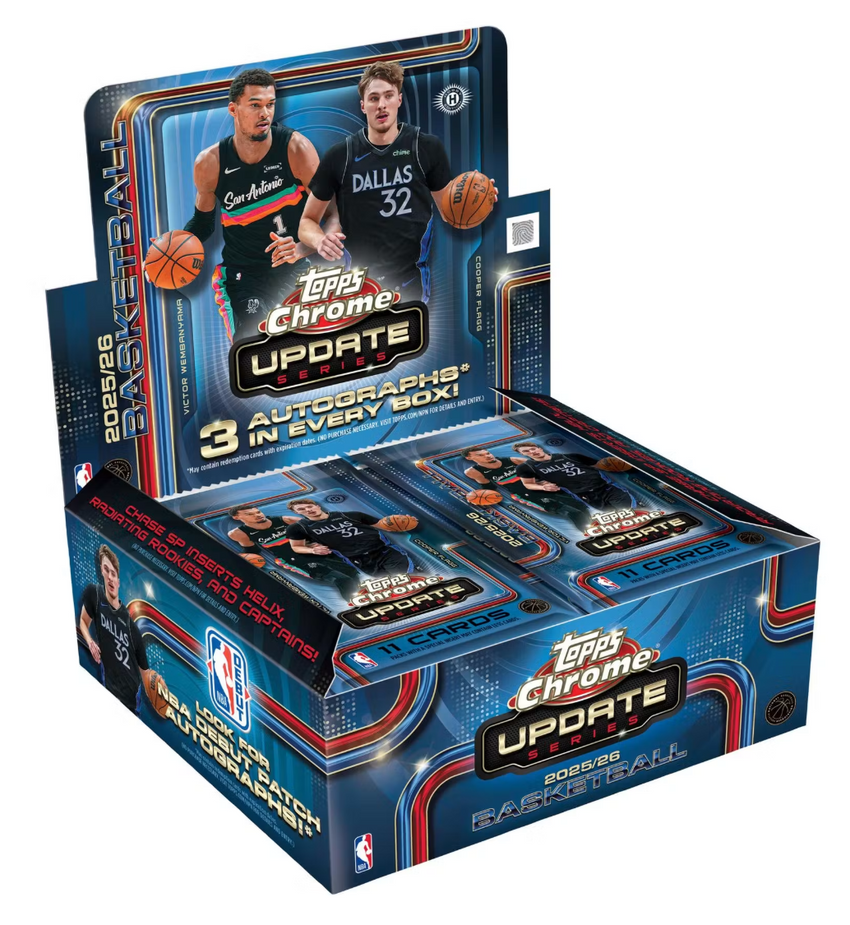 2025-26 Topps Chrome Update Series Basketball Hobby Jumbo Box (Pre Order)