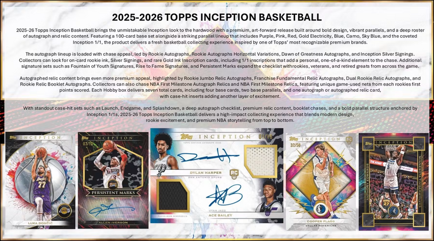 2025-26 Topps Inception Basketball Hobby Box