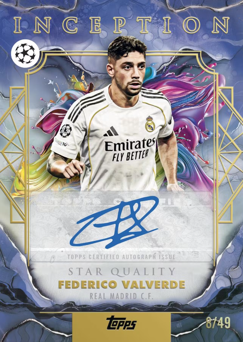 2025-26 Topps Inception UEFA Club Competitions Soccer Hobby Box