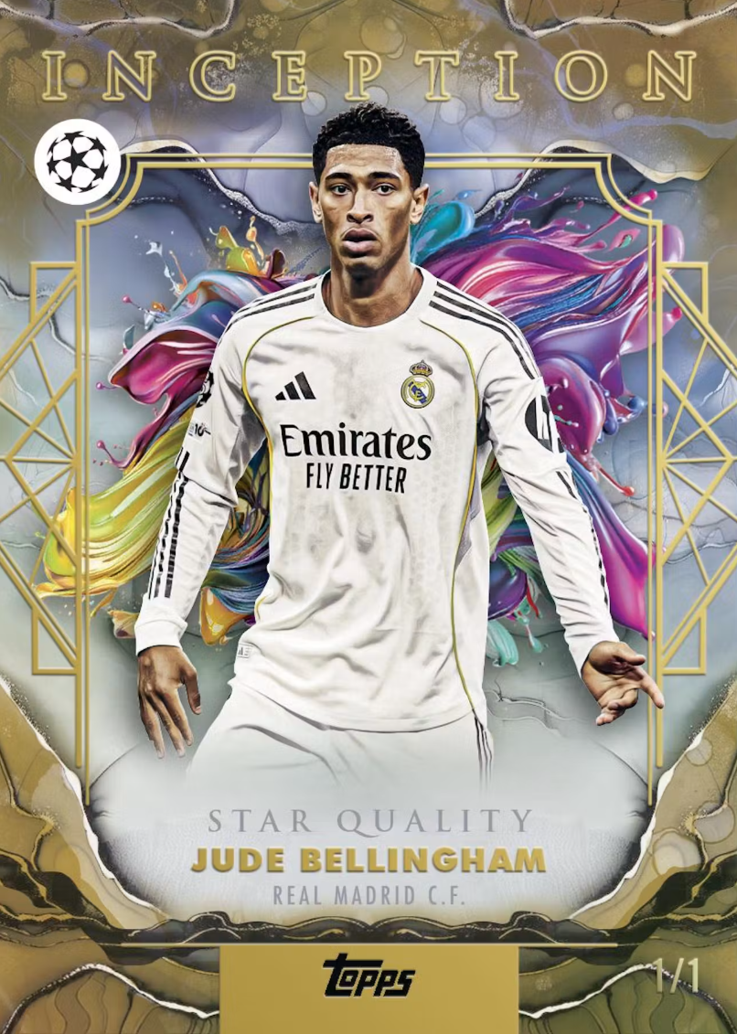 2025-26 Topps Inception UEFA Club Competitions Soccer Hobby Box