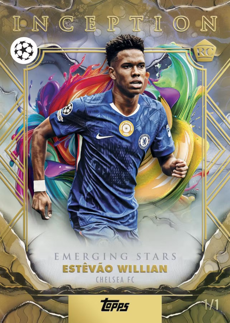 2025-26 Topps Inception UEFA Club Competitions Soccer Hobby Box