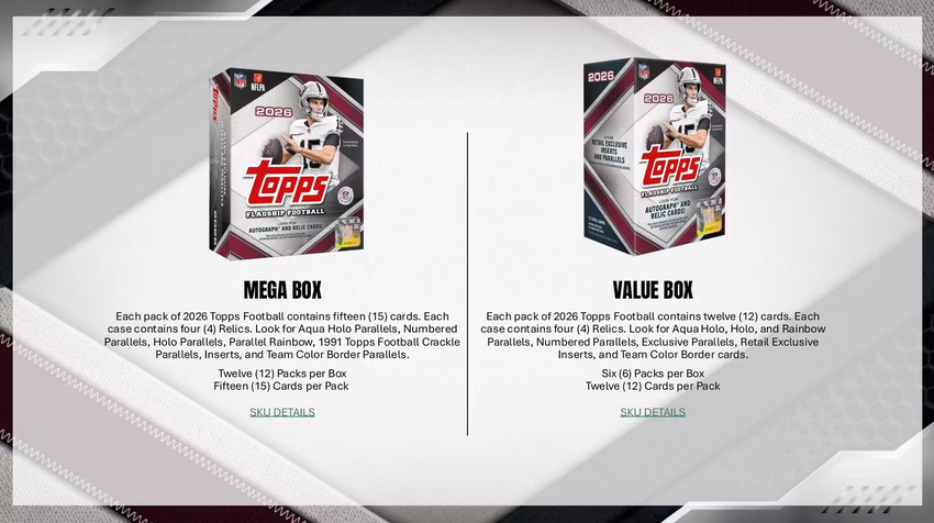 2026 Topps Football Jumbo Hobby Box (Pre-Order)