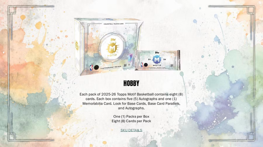 2025-26 Topps Motif Basketball Hobby Box
