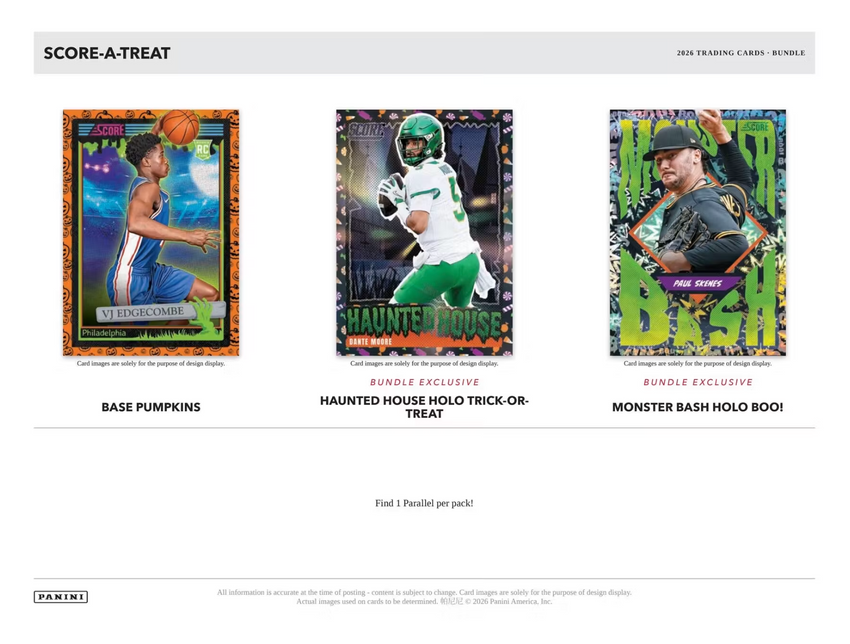 2026 Panini Score-A-Treat Halloween Bundle Box (Pre Order)