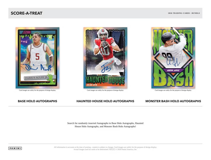 2026 Panini Score-A-Treat Halloween Bundle Box (Pre Order)