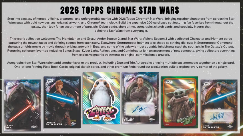 2026 Topps Star Wars Chrome Hobby Box
