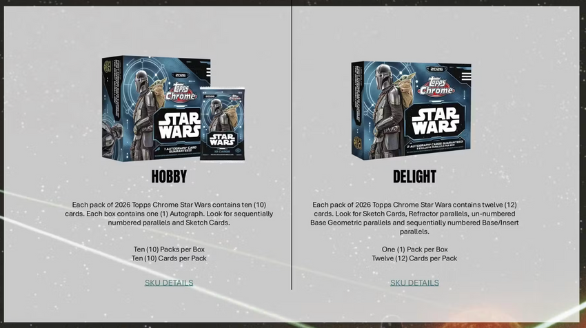 2026 Topps Star Wars Chrome Hobby Box
