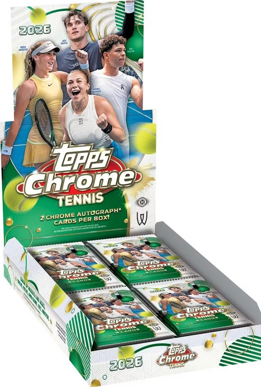2026 Topps Chrome Tennis Hobby Box (Pre Order)