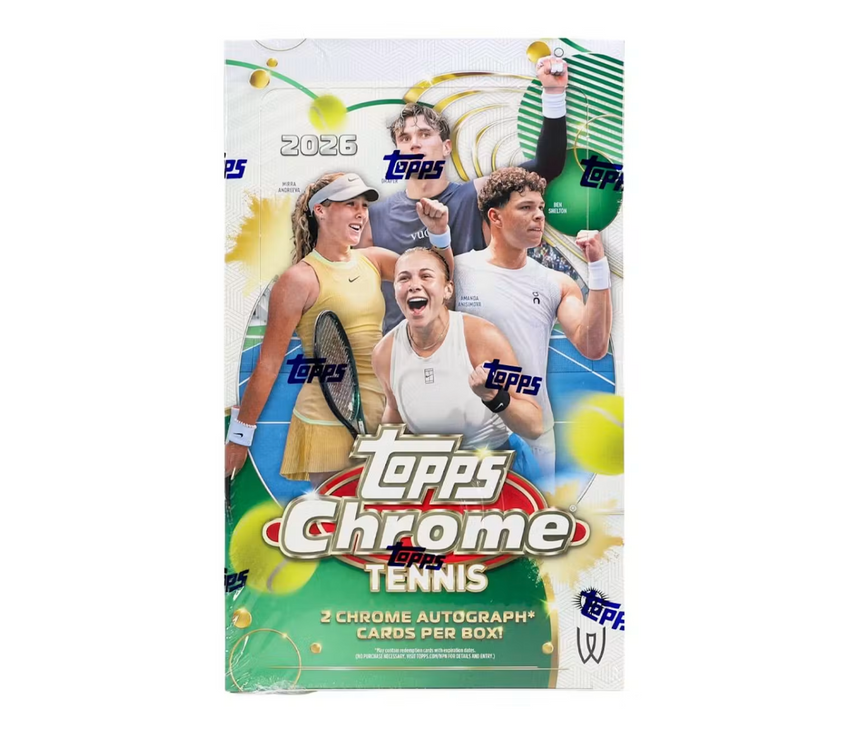 2026 Topps Chrome Tennis Hobby Box-Cherry Collectables