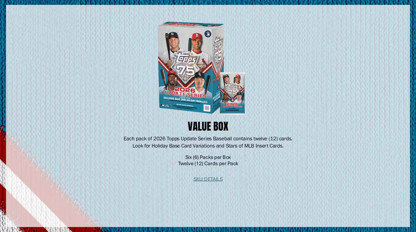 2026 Topps Update Series Baseball Hobby Box-Cherry Collectables