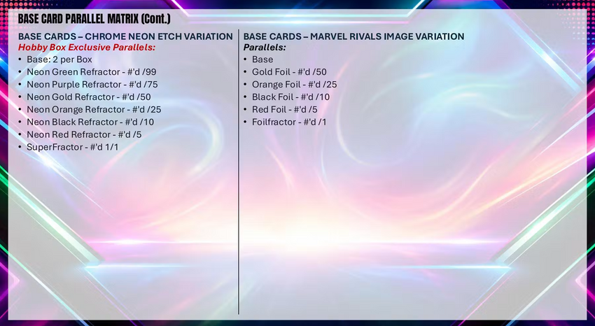 2026 Topps Marvel Neon Hobby Box-Cherry Collectables