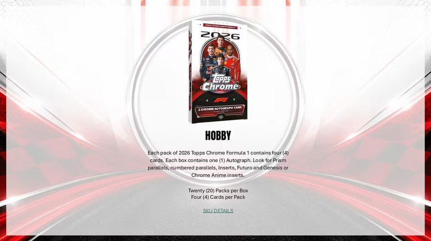 2026 Topps Chrome F1 Formula 1 Mega Box