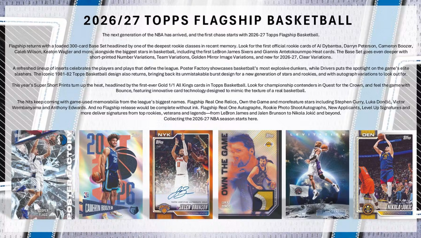 2026-27 Topps Basketball Blaster Box (Pre Order)-Cherry Collectables