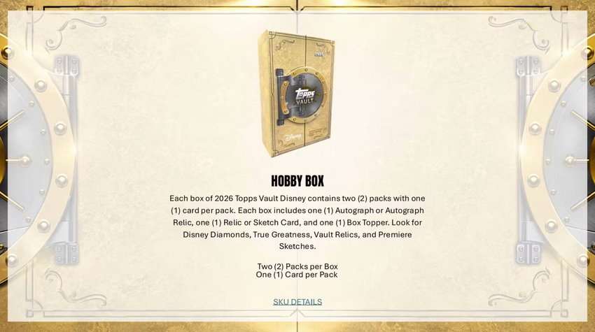 2026 Topps Disney Vault Hobby Box (Pre Order)-Cherry Collectables