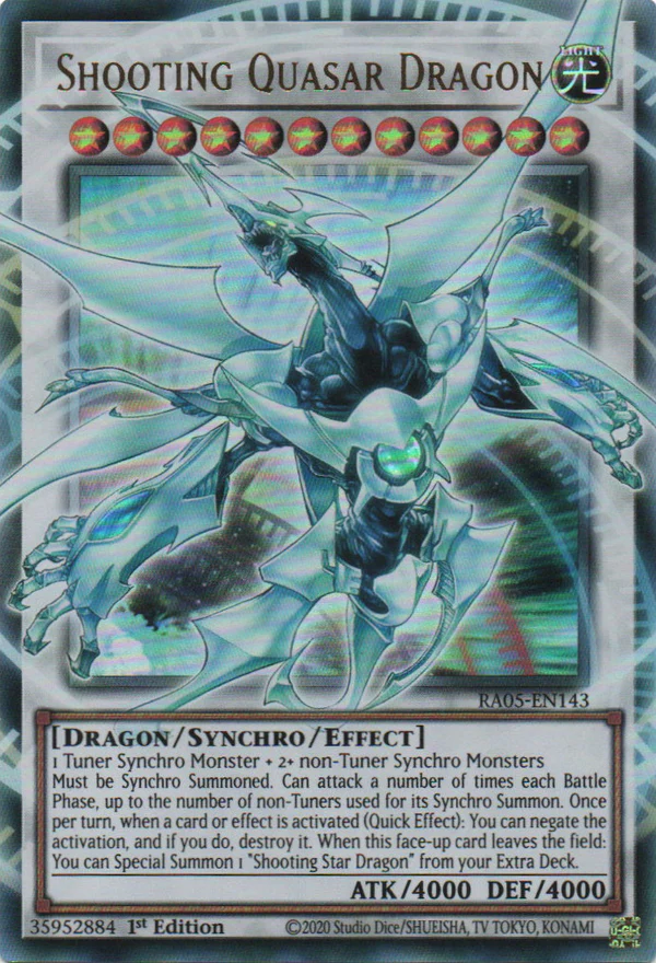 [ULTRA RARE]  Shooting Quasar Dragon (OVERFRAME) - RA05-EN143 - 1st Edition