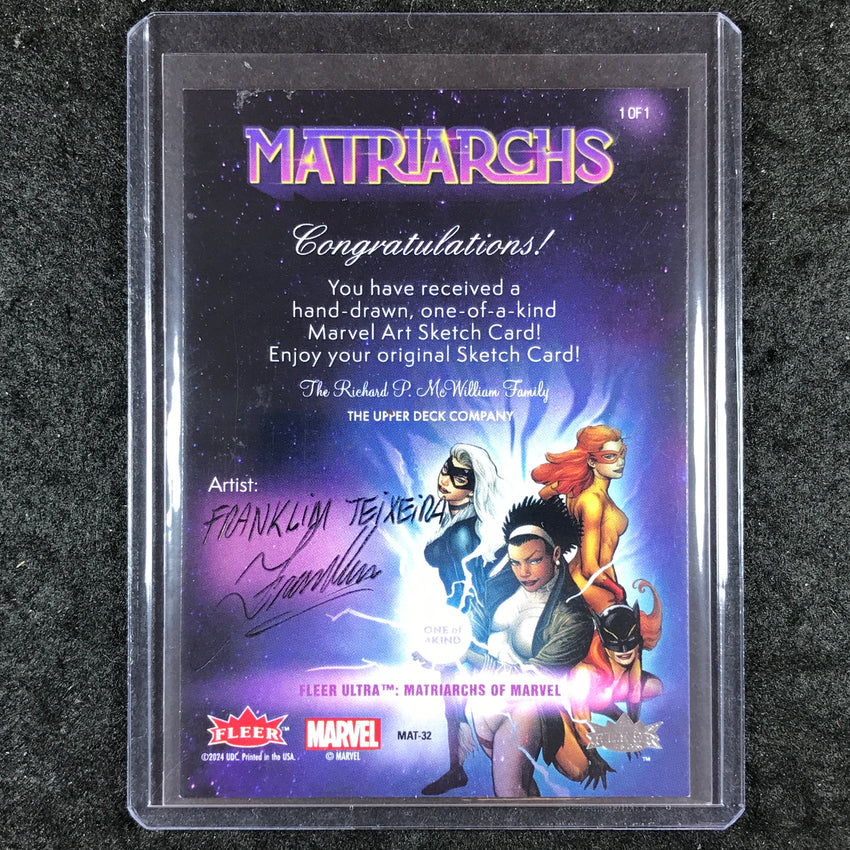 2024 Matriarchs of Marvel SILK Artist Sketch 1/1 FRANKLIM TEIXEIRA