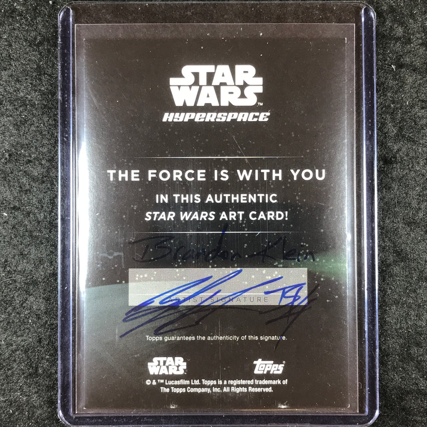 2024 Stars Wars Hyperspace BOBA FETT'S STARSHIP Artist Sketch 1/1 BRANDON KLEIN