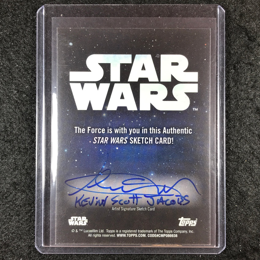 2024 Star Wars Chrome Galaxy SLAVE 1 Artist Sketch 1/1 KEVIN SCOTT JACOBS