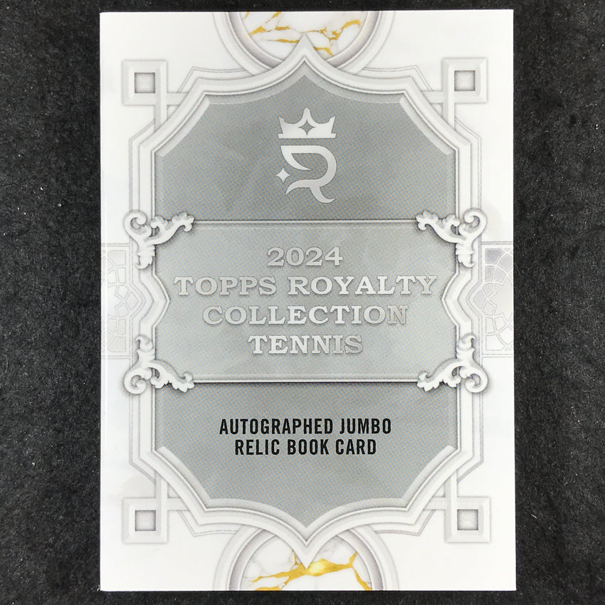 2024 Topps Royalty Tennis SLOANE STEPHENS Jumbo Relic Auto Booklet Green 4/5