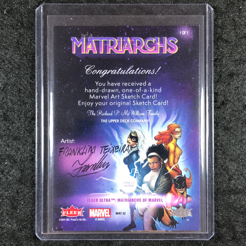 2024 Matriarchs of Marvel SPIDER-WOMAN Artist Sketch 1/1 FRANKLIM TEIXEIRA