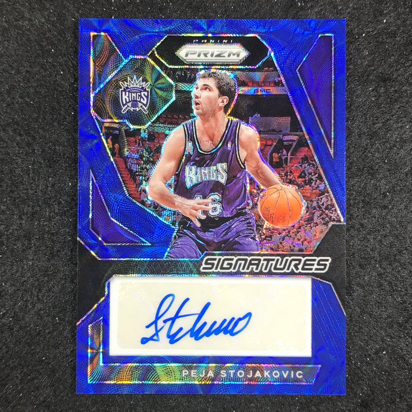 2023-24 Prizm Peja Stojakovic Signatures Auto Choice Blue 20/35