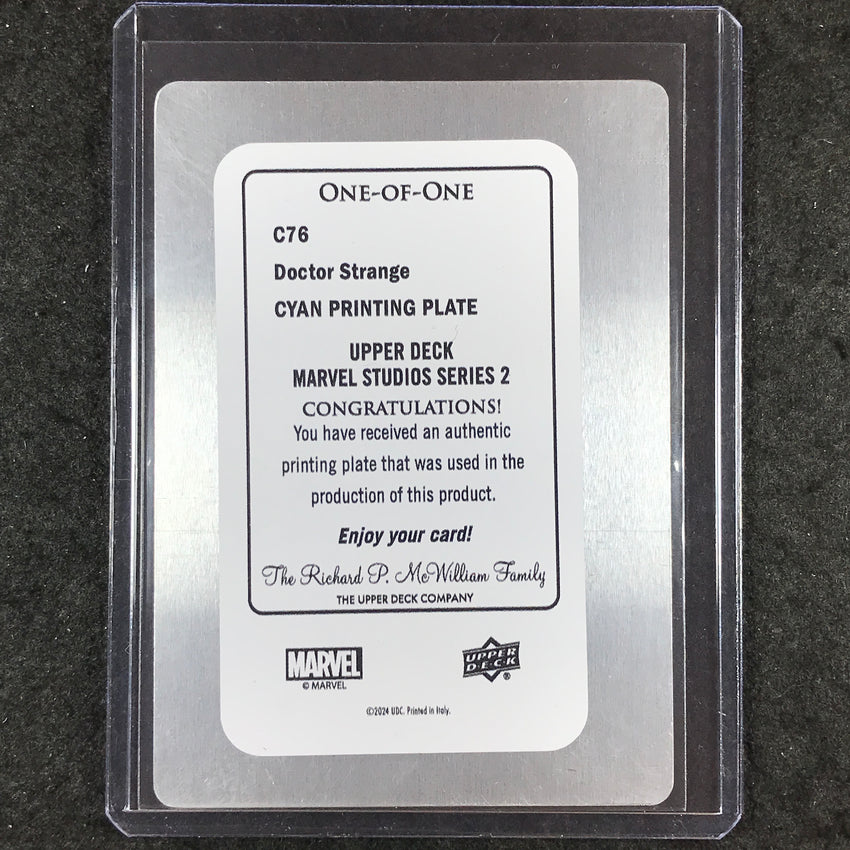 2024 Marvel Studios Series 2 CUMBERBATCH DOCTOR STRANGE Printing Plate 1/1 #C76