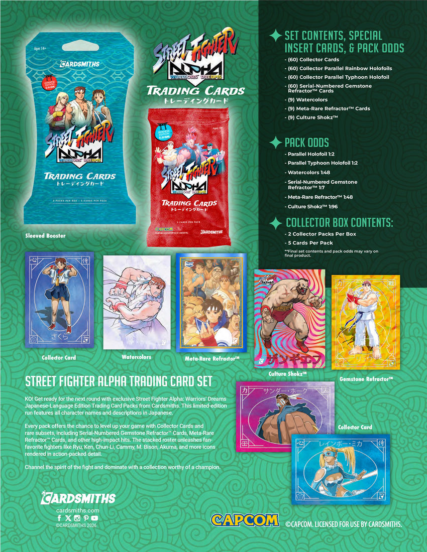 2026 Street Fighter Alpha: Warriors' Dreams Japanese Edition Collector Box (Pre Order)