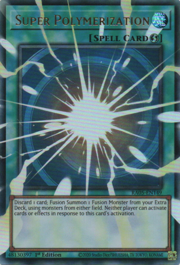 [ULTRA RARE]  Super Polymerization (OVERFRAME) - RA05-EN149 - 1st Edition