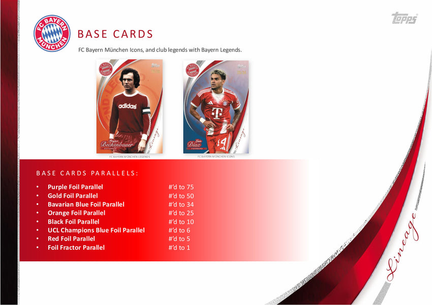 2025-26 Topps Soccer FC Bayern Munich Lineage Hobby Box