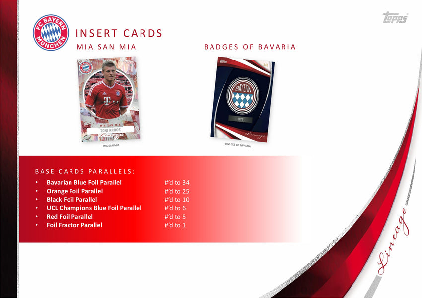2025-26 Topps Soccer FC Bayern Munich Lineage Hobby Box