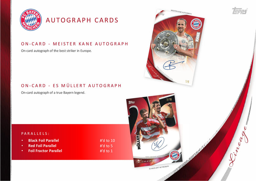 2025-26 Topps Soccer FC Bayern Munich Lineage Hobby Box