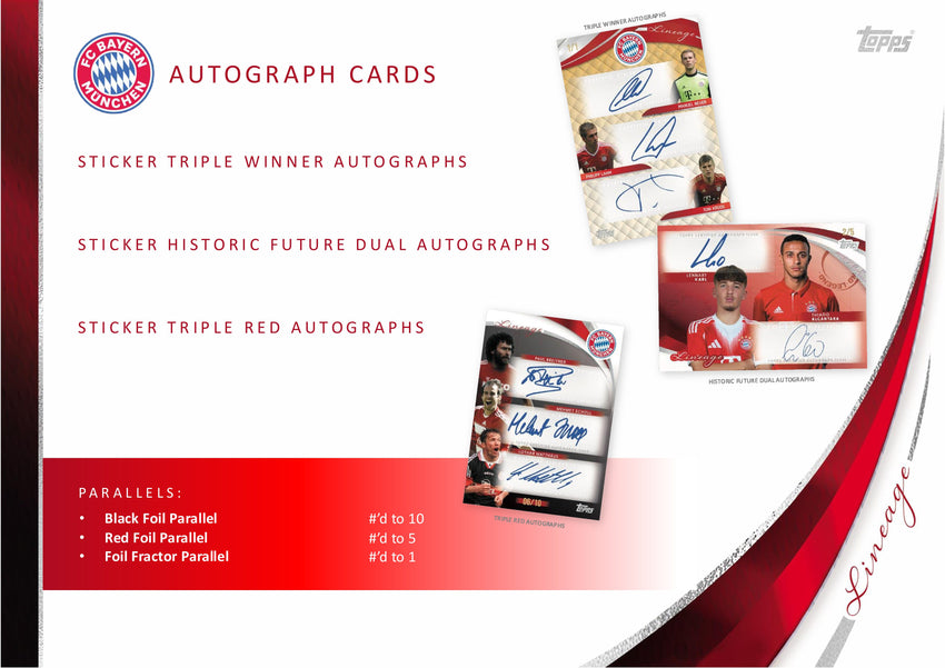 2025-26 Topps Soccer FC Bayern Munich Lineage Hobby Box