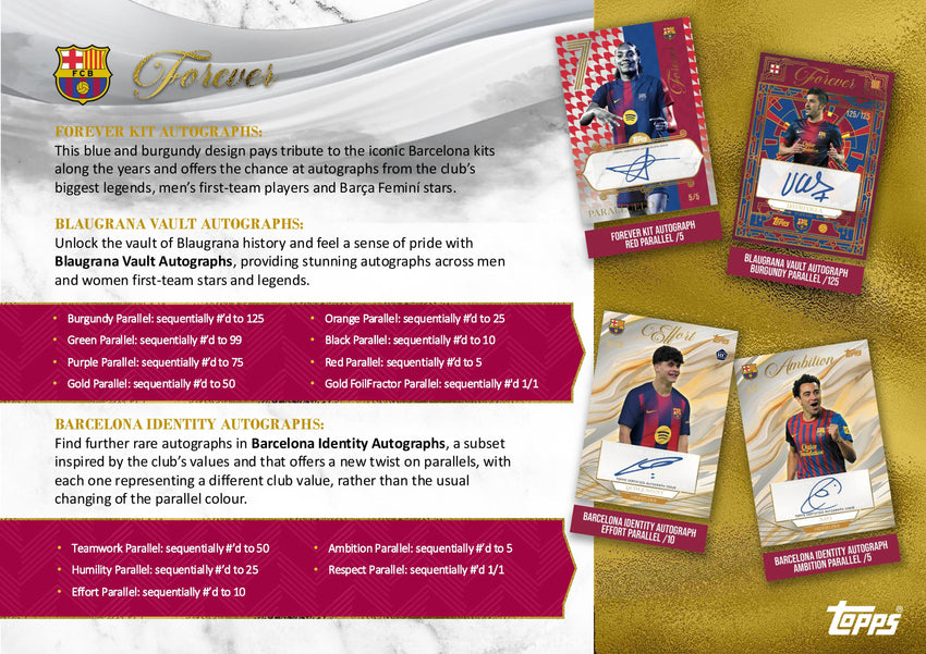 2025-26 Topps Barcelona Forever Hobby Box