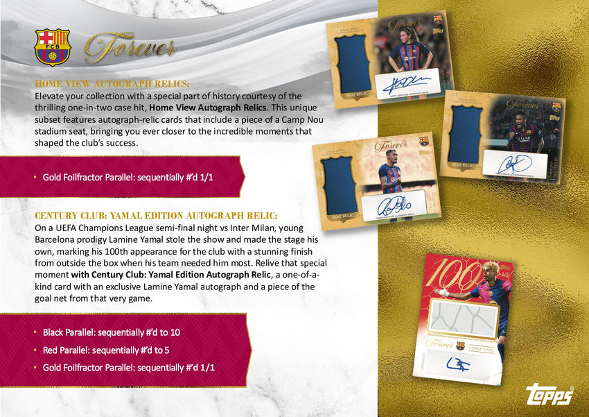 2025-26 Topps Barcelona Forever Hobby Box