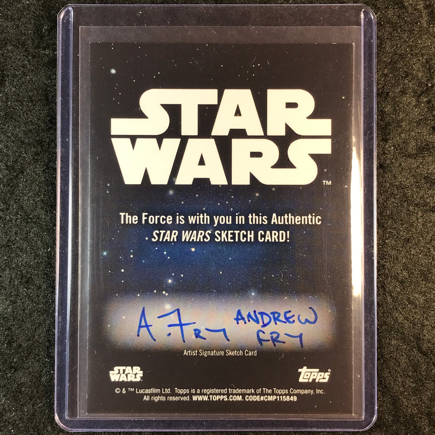2025 Star Wars Chrome Galaxy GRAND MOFF TARKIN Artist Sketch 1/1 ANDREW FRY