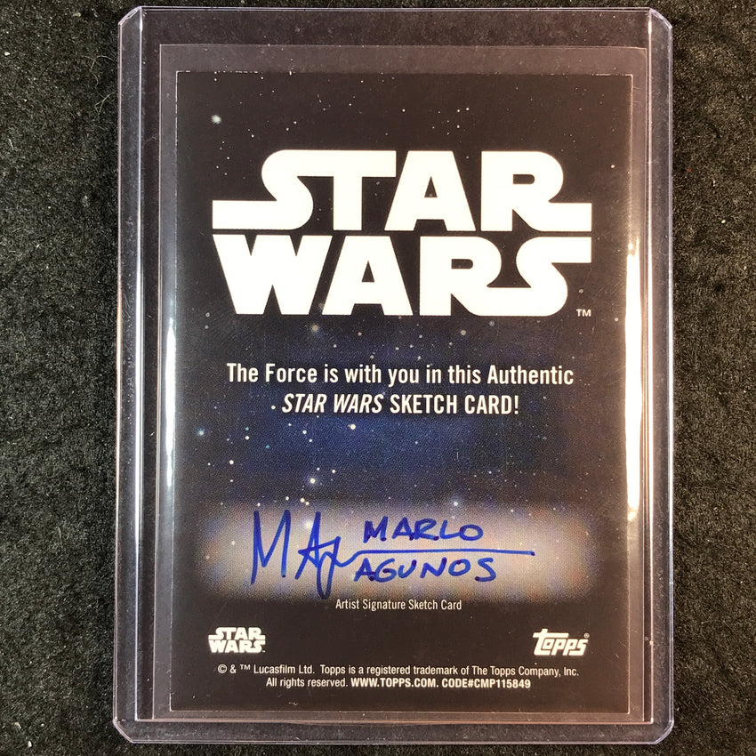 2025 Star Wars Smugglers Outpost GRAND ADMIRAL THRAWN Sketch 1/1 MARLO AGUNOS