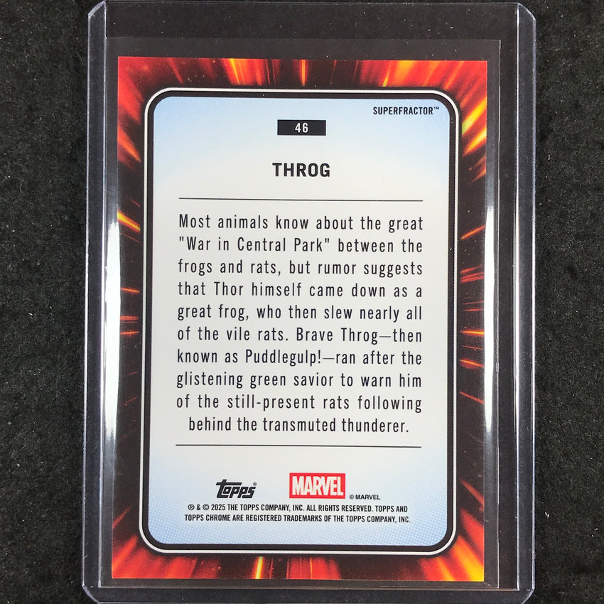 2025 Topps Chrome Marvel THROG Superfractor 1/1 #46