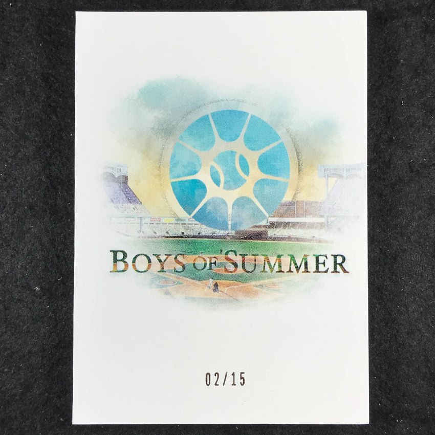 2025 Boys of Summer JAMES TIBBS III Jumbo Swatch Patch Auto Booklet 2/15